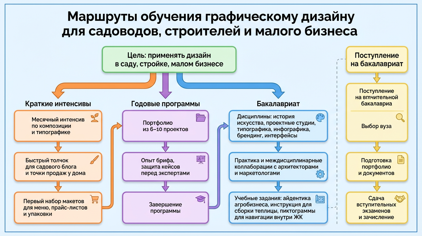 Маршрут абитуриента графическому дизайну