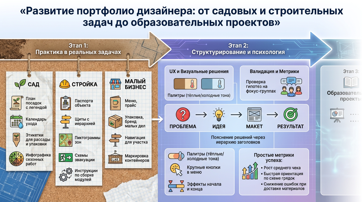 Развитие портфолио дизайнера